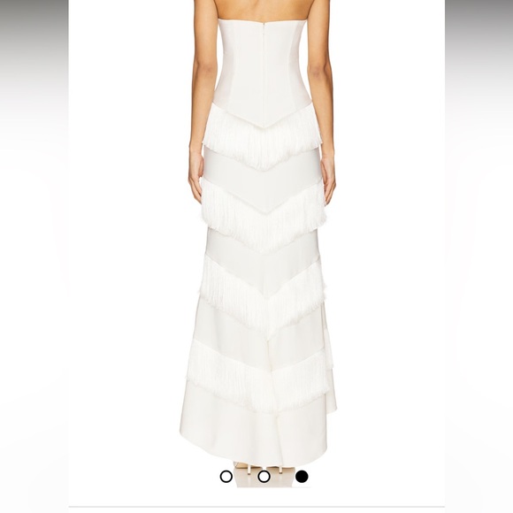 x REVOLVE Hera Fringe Maxi Dress in Ivory - Picture 4 of 9